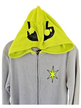 Under Disguise Alien Plush One Piece Pajamas Adult S/M Hooded Union Suit Cosplay